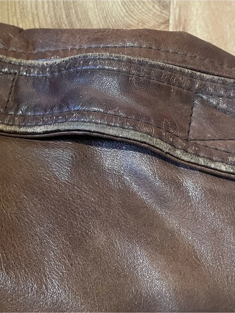 Vintage 80s Banana Republic A-2 Leather Jacket One Harrison St San Francisco 38